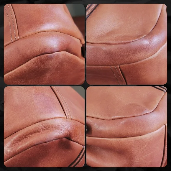 Coach Bonnie 12695 Satchel British Tan Leather Shoulder Bag Y2K - Picture 12 of 16